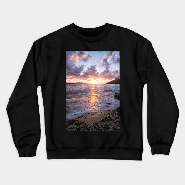 Catseye Sunrise Crewneck Sweatshirt by krepsher